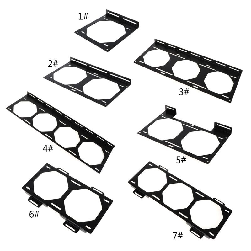 Fan Bracket 240 Radiator Mounting Bracket Water Cooler for 12/14CM Fan Holder External Computer Case Heatsink Gadget X6HA