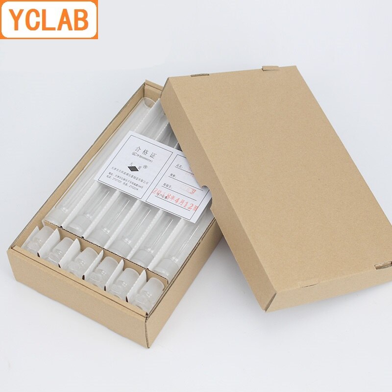 Yclab 10ml glas kolorimetrisk rør med prop nessler briller laboratorie kemi udstyr