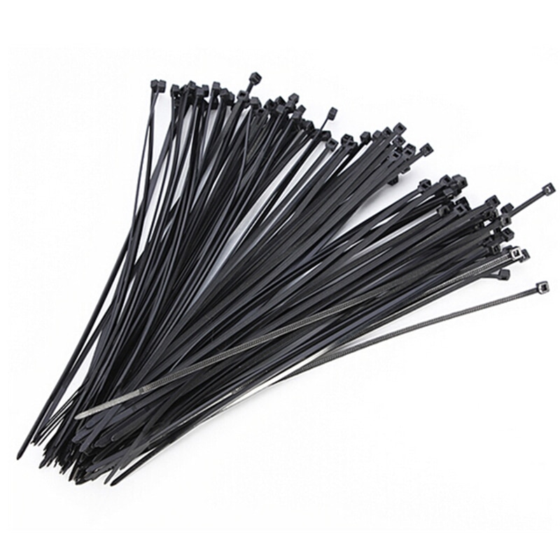 100Stck 2.5*100mm Elektrische Kabelbinder Draht Kabelbinder Kabel Gurt Kunststoff Postleitzahl trimmen wickeln Kabel Schleife krawatten Draht selbst-Verriegelung