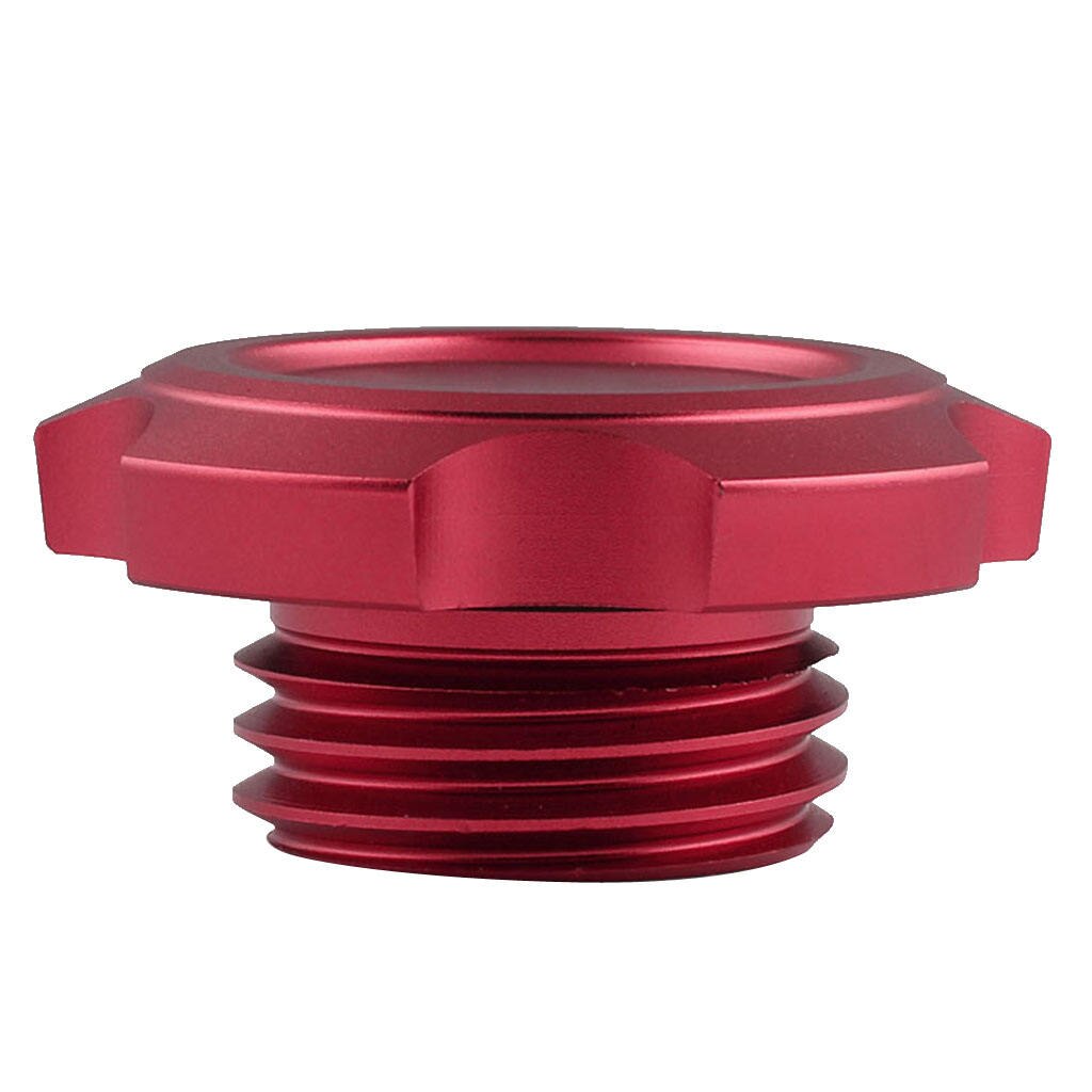 Car Engine Oil Filler Fuel Tank Cover Billet Aluminum For: Red