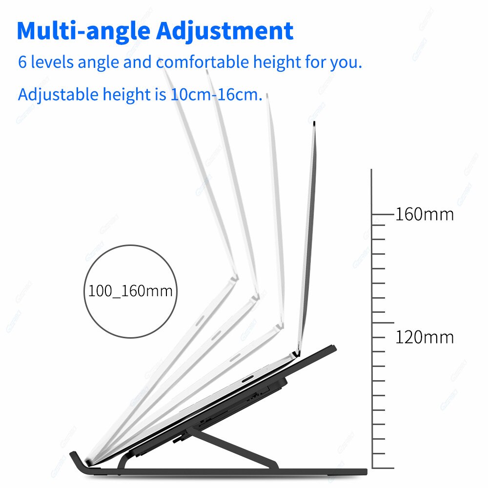 Portable Laptop Holder Vertical Computer Tablet Stand Adjustable Foldable Desk Notebook Stand For MacBook Air Pro iPad Bracket