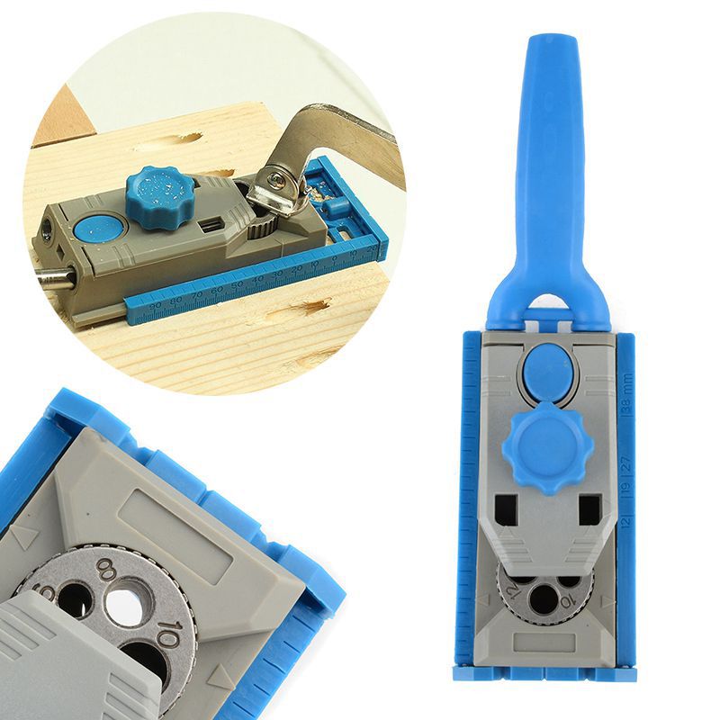Oblique Hole Locator Multi-function Wood Work Tool Jig Pocket Hole System For Wood Working Drill Round Tenon Locator