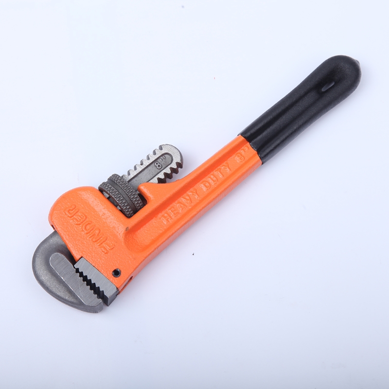 Heavy Duty Pipe Wrench Pump Monkey Pipe Wrench Precision Machine Teeth Heat Treated Comfortable to Hold Fast Opening M4YD