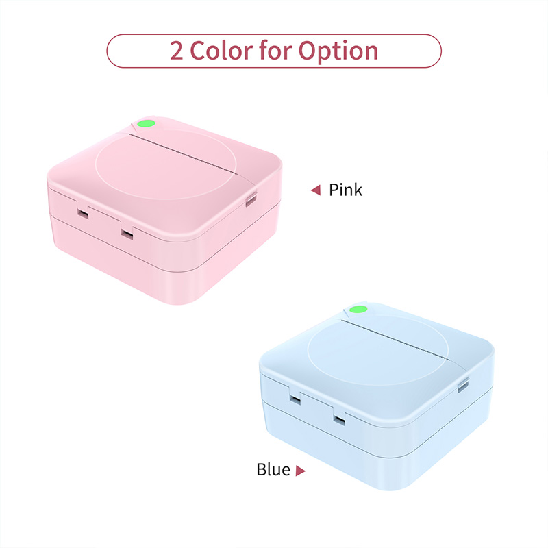 Mini Printer Portable Thermal Printing Machine Bluetooth Mini Photo Picture Label Printer for Android iOS DIY Home Use Printer