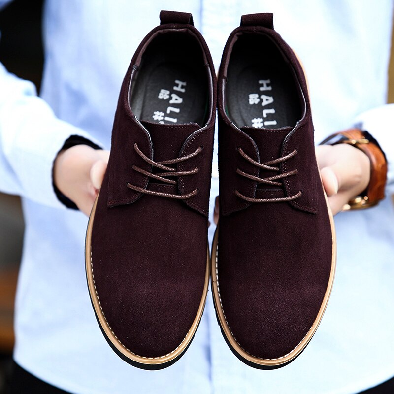 Schwein Wildleder Geschäft Schuhe Männer Elegante Neue Formale Schuhe Mann Hochzeit Schuhe Spitze hoch Solide Neue Jahr Schuhe für männer