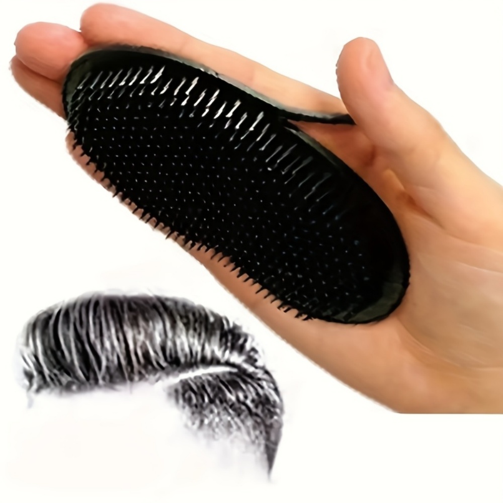 2pcs Multifunctional Pocket Hair Brush Small Light Palm Grip Comb Massage Brush Comb For Man Portable For Home Travel