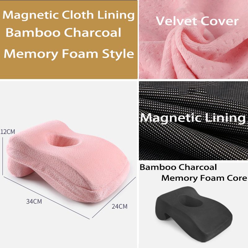 Memory Foam Nap Pillow For Travel Headrest Neck Support Cushions Office Rest Lunch Break Pillow Orthopedic Student Desk Sleeping: Pink Advanced Style