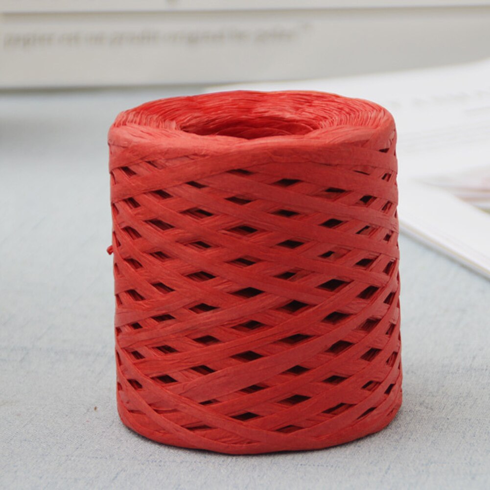 200m Papier Touw Raffia Lint Kant Wikkelen Touw Geschenkdoos Wikkelen DIY Scrapbooking Ambachten Birthday Party Bruiloft Decoratie