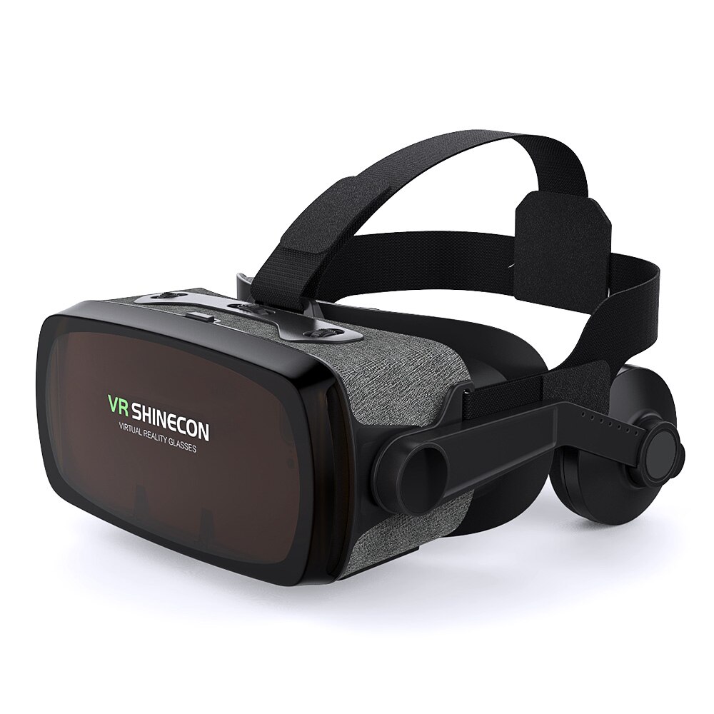 G07E Groothoek Vr 3D Bril Vr Headsets Met Verstelbare Hoofdtelefoon Virtual Reality Bril Voor Games