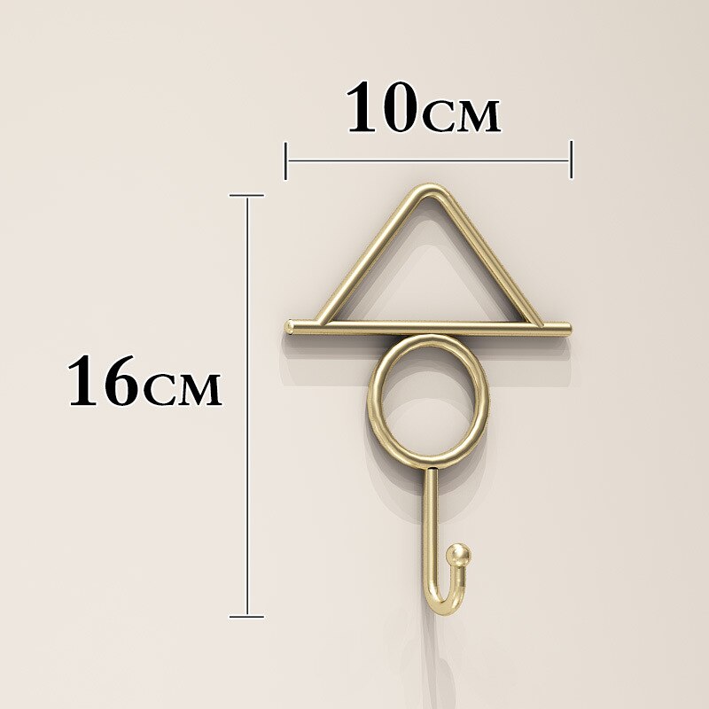 Ijzeren Muur Display Rack Kinderkleding Winkel Haak Hanger Keuken Badkamer Kantoor Decoratieve Opknoping Haak ZH411: color1