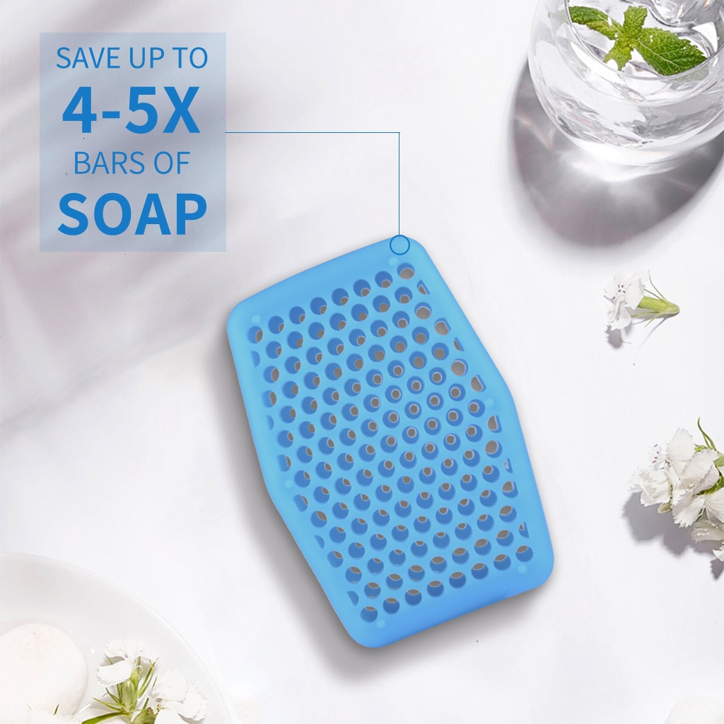 Silicone Soap Sleeve Sudstud Intelligently Shower Scrubber Clean Brush For Bathroom Cleaning Supplies