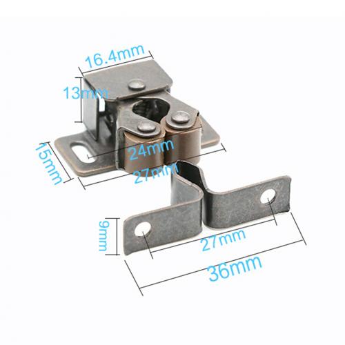 10Pcs Home Door Cabinet Stopper Cupboard Furniture Roller Catchs Durable Metal Catches Roller Latch Stable To Install: Default Title
