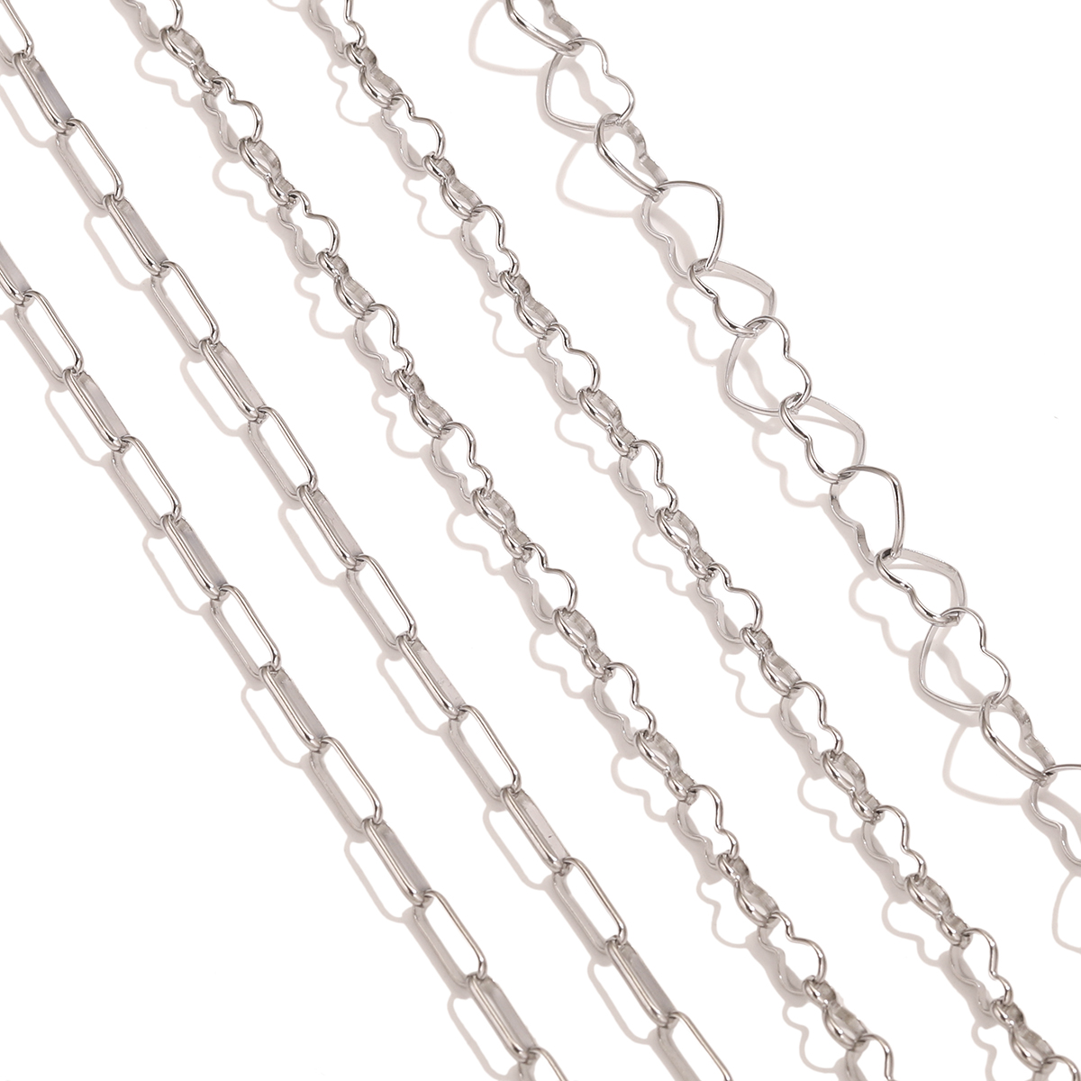 Cadena de eslabones de Cable de acero inoxidable de , 1M, para hacer joyería DIY, collar, pulsera, cadena, bolsa, accesorios de cadena,