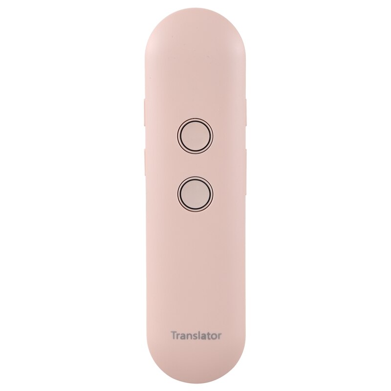 T4 AI Voice Translator Wireless Bluetooth Photo Text Record Translator Multi-Language Real-Time Bidirectional Translation: Pink