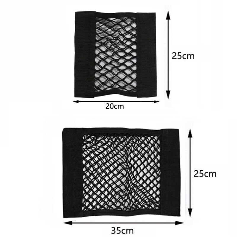Yccpauto 1 stk bil bagasjerom organisator oppbevaringsveske lastebil seterygg nettveske elastisk netting bagasjelomme automatisk oppbevaring ryddenett