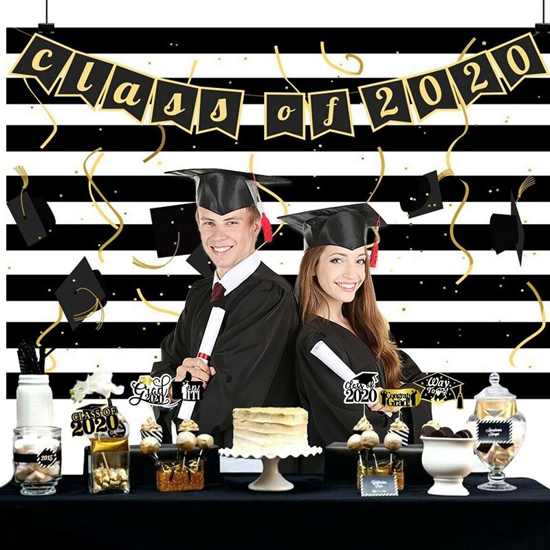 Graduation Season Backdrop Photography Background Photo Props Party Decor