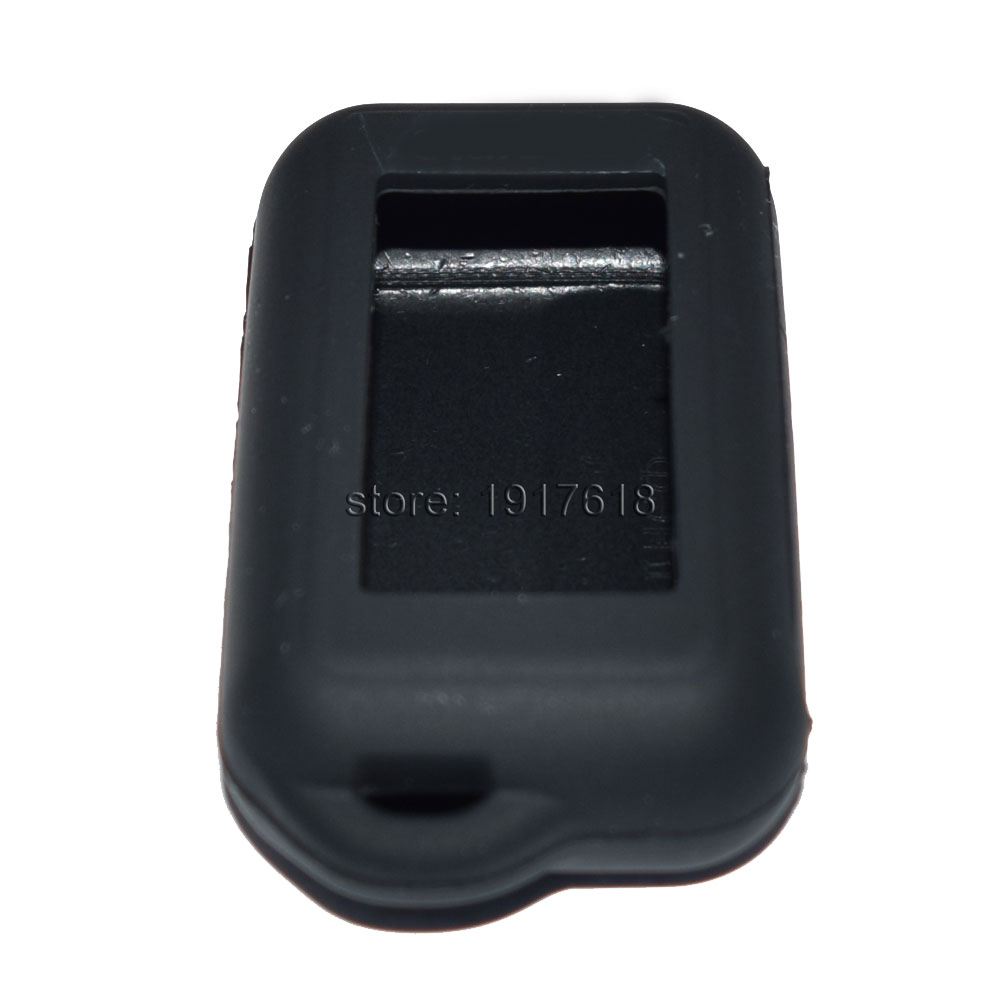 Fundas de silicona Color negro E60 para Starline ruso E60 E61 E62 E90 llavero LCD de dos vías con control remoto