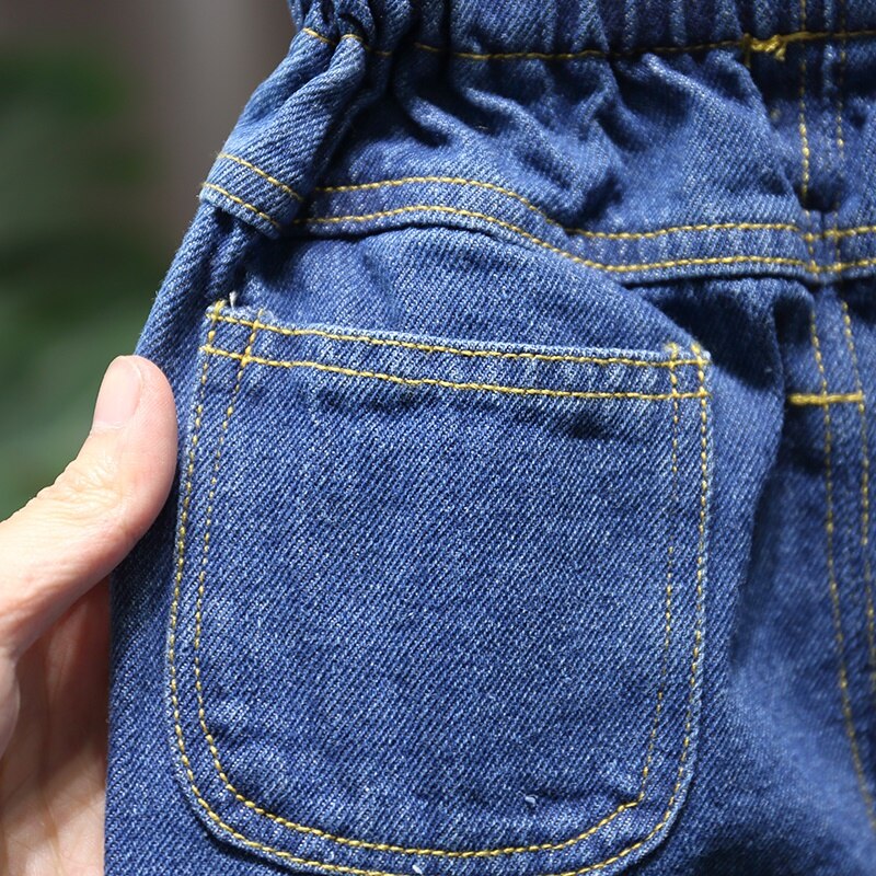 Flickor jeans höst vår barnkläder byxor barn jeansbyxor för baby girl jeans knapp småbarn