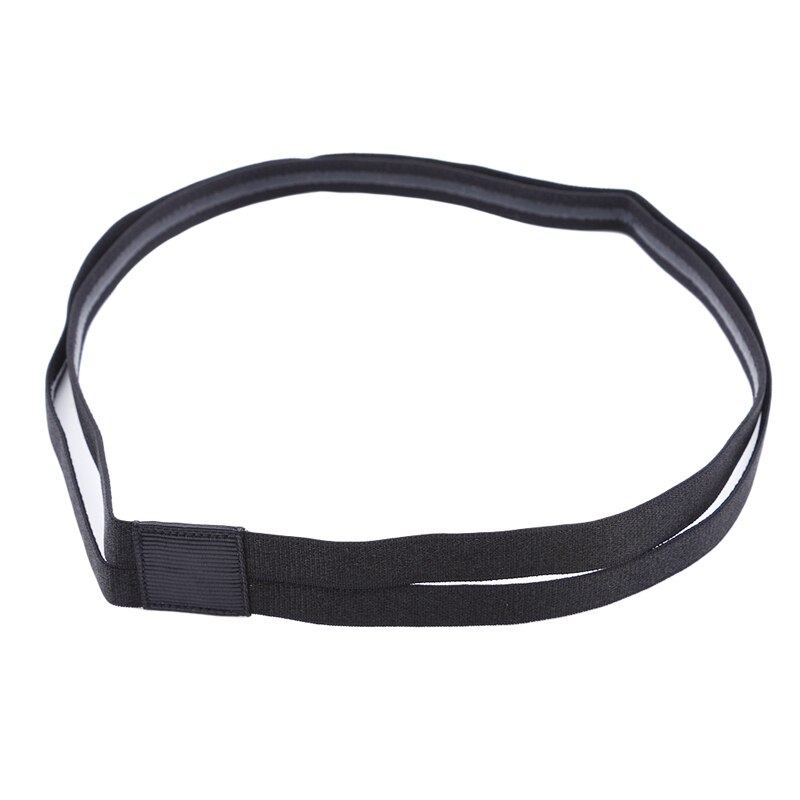 5 Kleuren Elastische Haarband Sport Hoofdband Yoga Antislip Double Strip Hoofddeksels Haar Hoofd Bands Accessoires: black