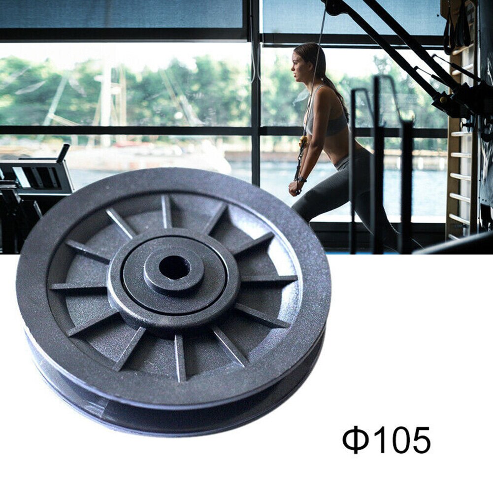 1 pc / 4 stk universalt bærende remskivehjul kabel maskiner fitness gym udstyr del indendørs styrketræning