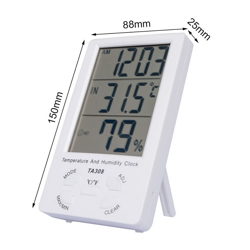 Digital Hygrometer Temperature Humidity Mini Monitor Sensor Meter LCD Electronic Indoor Outdoor Home Room Guage