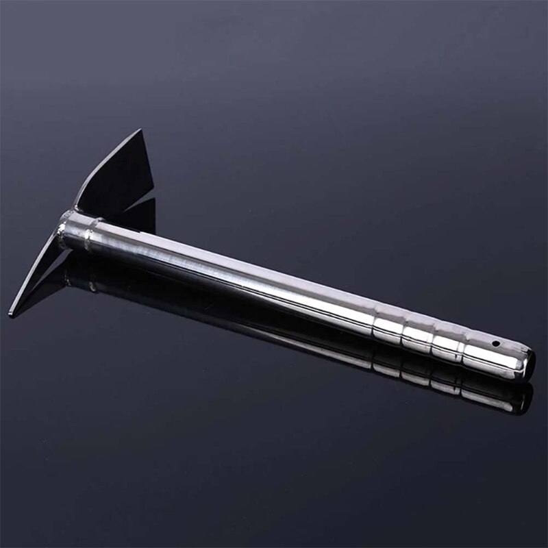 15 inch Stainless Steel Garden Hoe Pick Multipurpose Hand Tool Digging Weeding Seeding Turning Soil Mining Tools