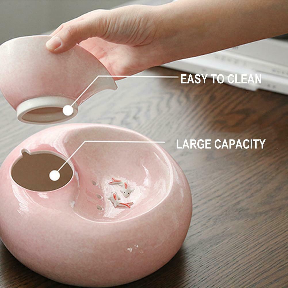 Electric Ceramic Drinking Fountain For Cats Dogs Drinking Bowl Automatic Cat Water Fountain Dispenser Pet Products Food Bowl