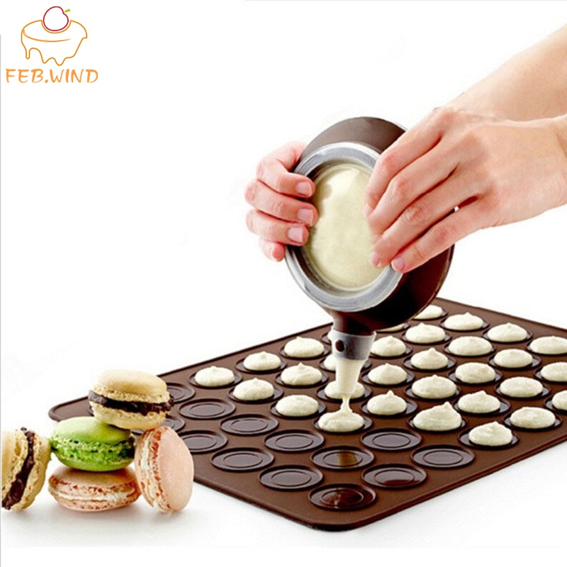 Pastry Boards Macaron Kit Silicone Baking Mat with Circles Macaron Pad Pot Set Baking Sheet Oven Mat Decor Pot 217