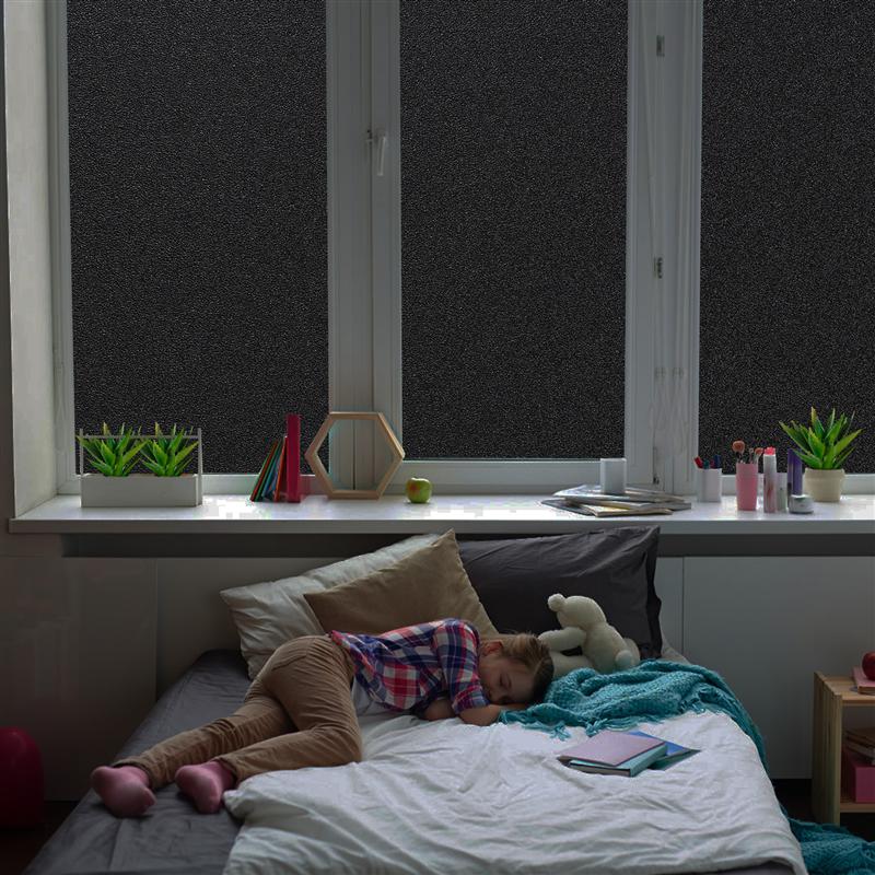 Raamsticker Film Blackout Garneck Kamer Verduistering Blackout Venster Film Zelfklevende Privacy Bescherming Venster Tint Stickers