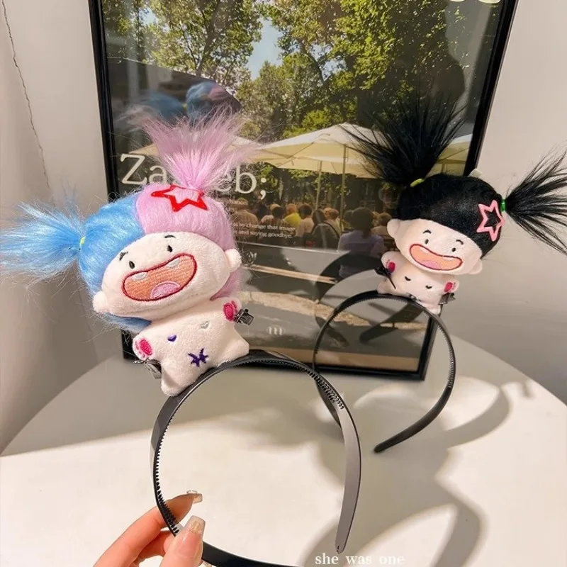 Diadema de capibara de dibujos animados divertidos, diademas de muñecos de peluche feos, herramienta de fijación de peinado, diadema para mujer, accesorios para el cabello