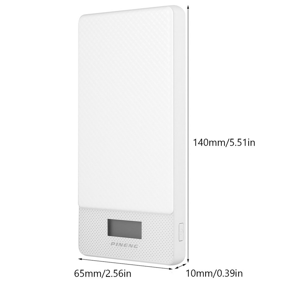 PINENG PN-993 10000MAH Larger Capacity Mobile Phone Power Bank External Battery Charger Power Supply For Smart Phones