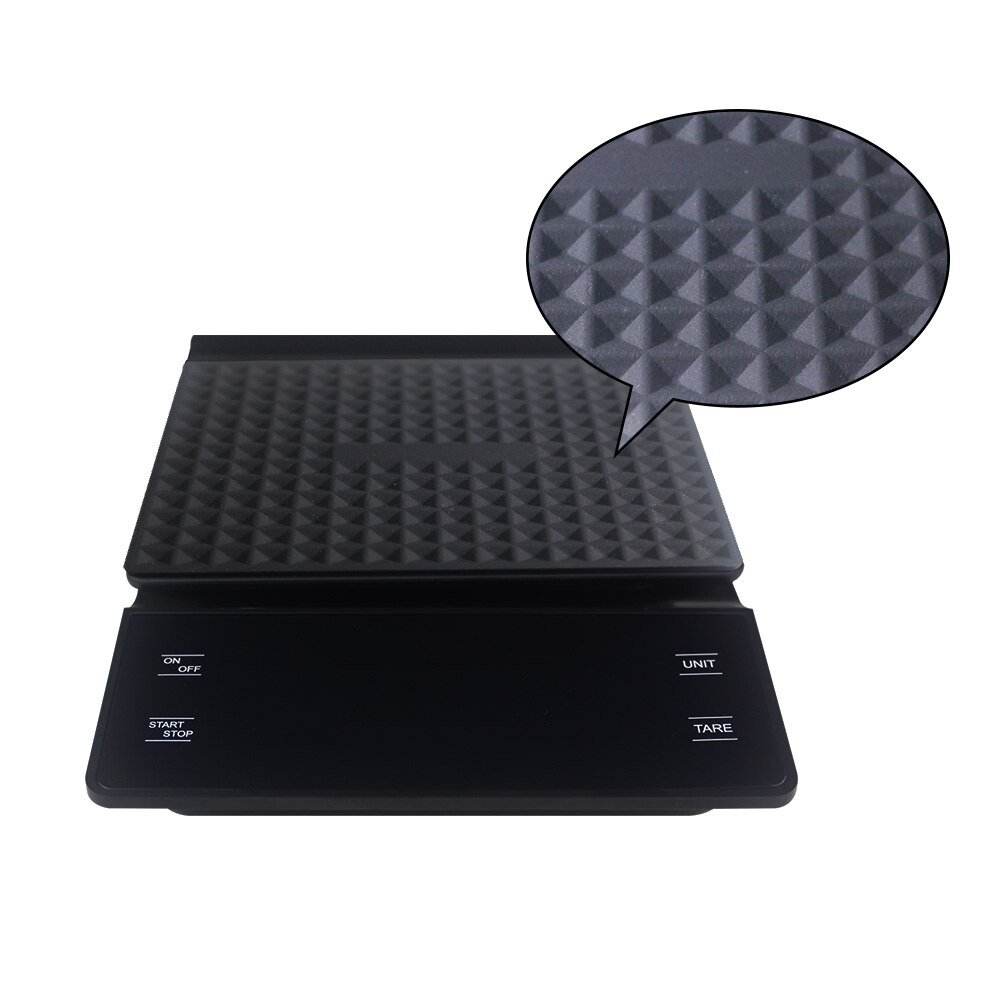 Electronic Coffee Scale Hand Versatile Bar Electronic Scale Gram Scale with Timer 3KG Kitchen Scale LED Display Food Scale: A