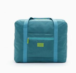 Sacchetto di Nylon impermeabile Donne Borsa Da Viaggio Pieghevole Bagaglio di Grande Capacità Week-End Travelbags Organizzatore Cubetti di Imballaggio Unisex T700: green