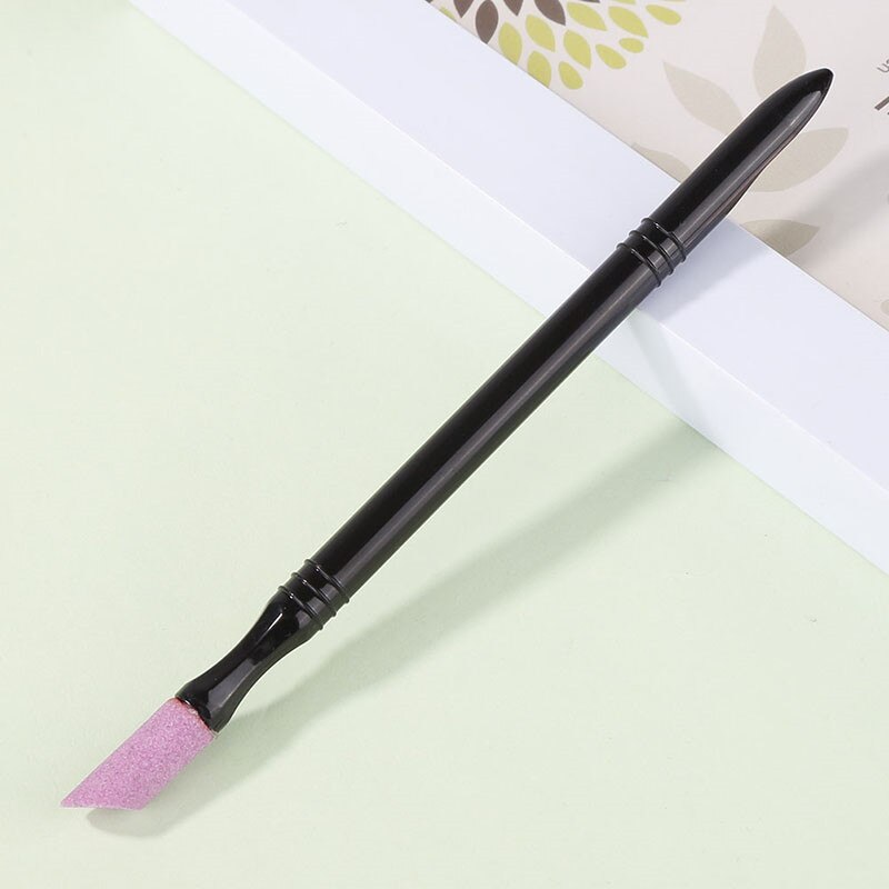 Nail Filet Pen Trimmer Quartz Scrub Exfoliator Buff for Nail Manicure Stick Cuticle Remover Grinding Nail File Manicure Tool