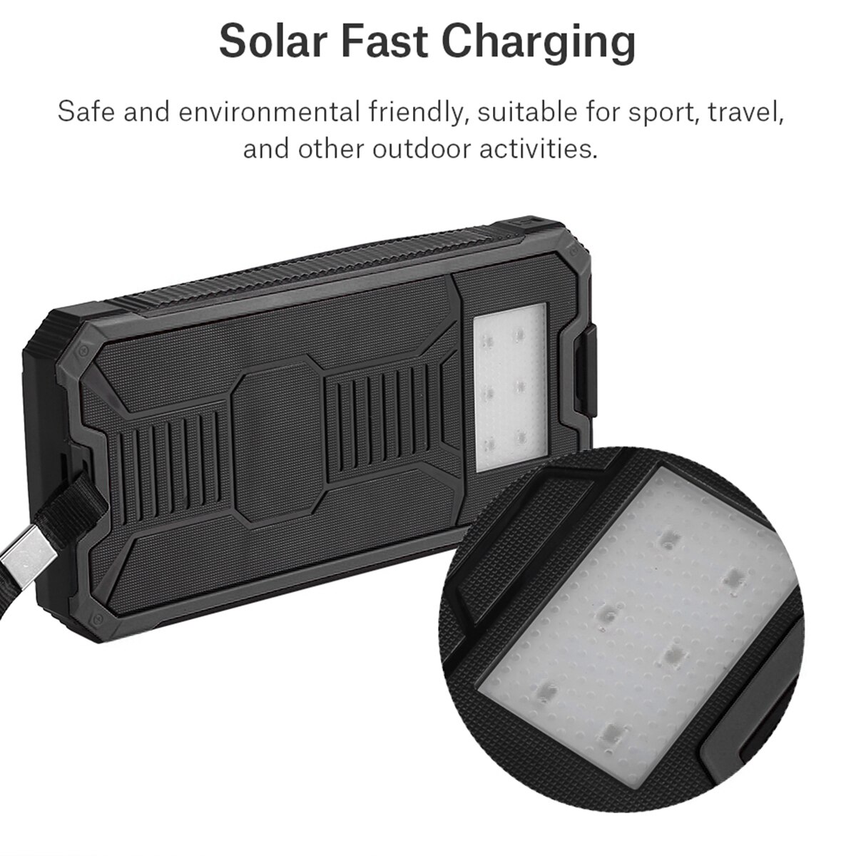 DIY Solar Power Bank Case Set Dual USB Port Fast Charging DIY Solar Power Bank Case Kit (Battery NOT INCLUDED)