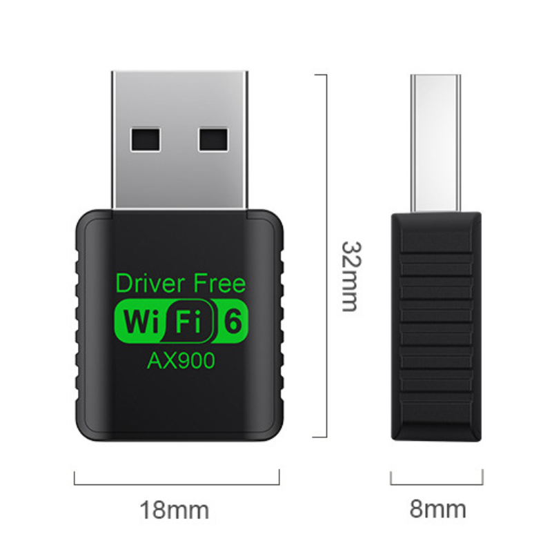 AX900 Wifi 6 Mini USB 2.0 Dongle Network Card BT 5.4 2in1 Transmitter Receiver Dongle For Win 10/11 PC Dual Band 2.4G/5Ghz: Default Title