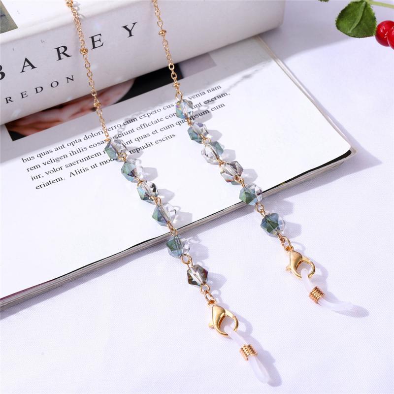 70CM Sunglasses Face Masking Chain Glasses Chain Lanyard Delicate Crystal Eyeglasses Chains Neckless Cord Rope Jewelry: 07