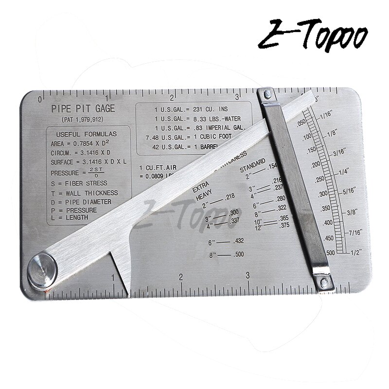 Au-foot pipeline inspection weld gauge pipe pit welding gauge