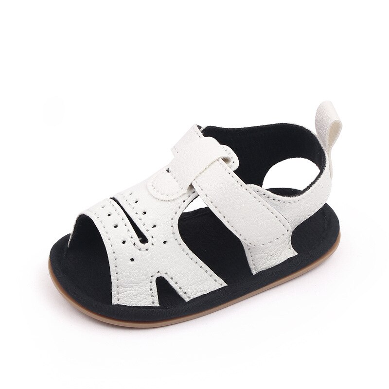 Infante bambina Sandales scarpe estive per bambini bebe neonato suola in gomma morbida calzature per 1 anno Trainer sandalo regalo di compleanno: White / 13-18 mesi