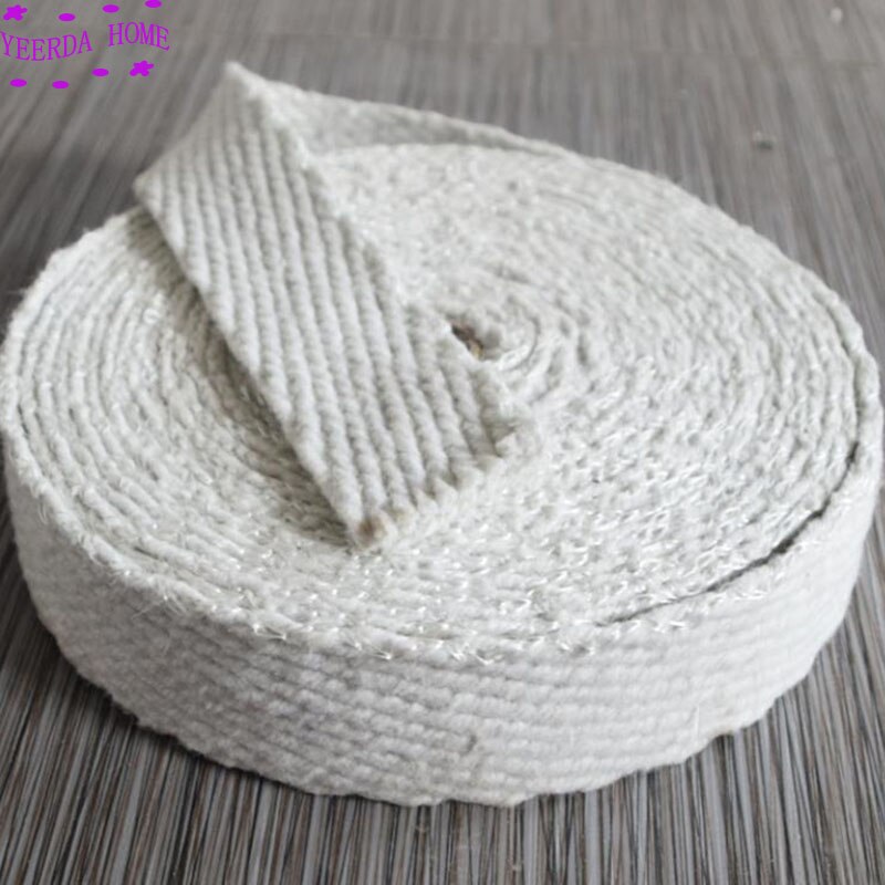 Cinta de fibra de cerámica, ignífuga, tropical, resistente a altas temperaturas, ignífuga, cinta de tela enrollada de alambre de vidrio, cinta de fibra de vidrio