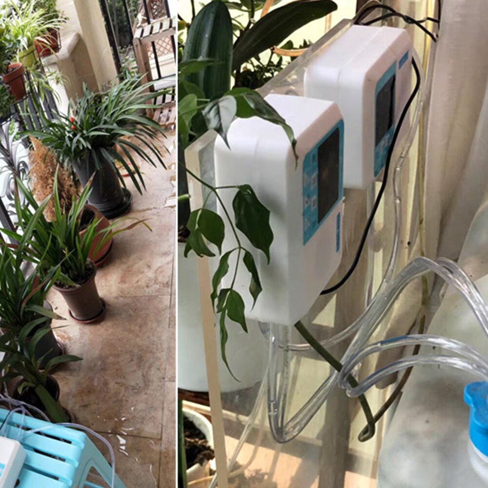 Trädgård blommor 4 i 1 wifi app växt bevattningssystem hem fjärrkontroll trädgårdsredskap mikro dropp automatisk smart bevattningsmaskin