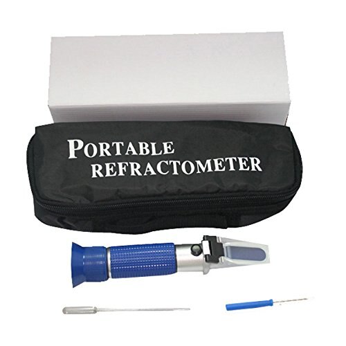 Fruit and Sugar 0-18% Brix Refractometer RHB-18ATC Blue grip