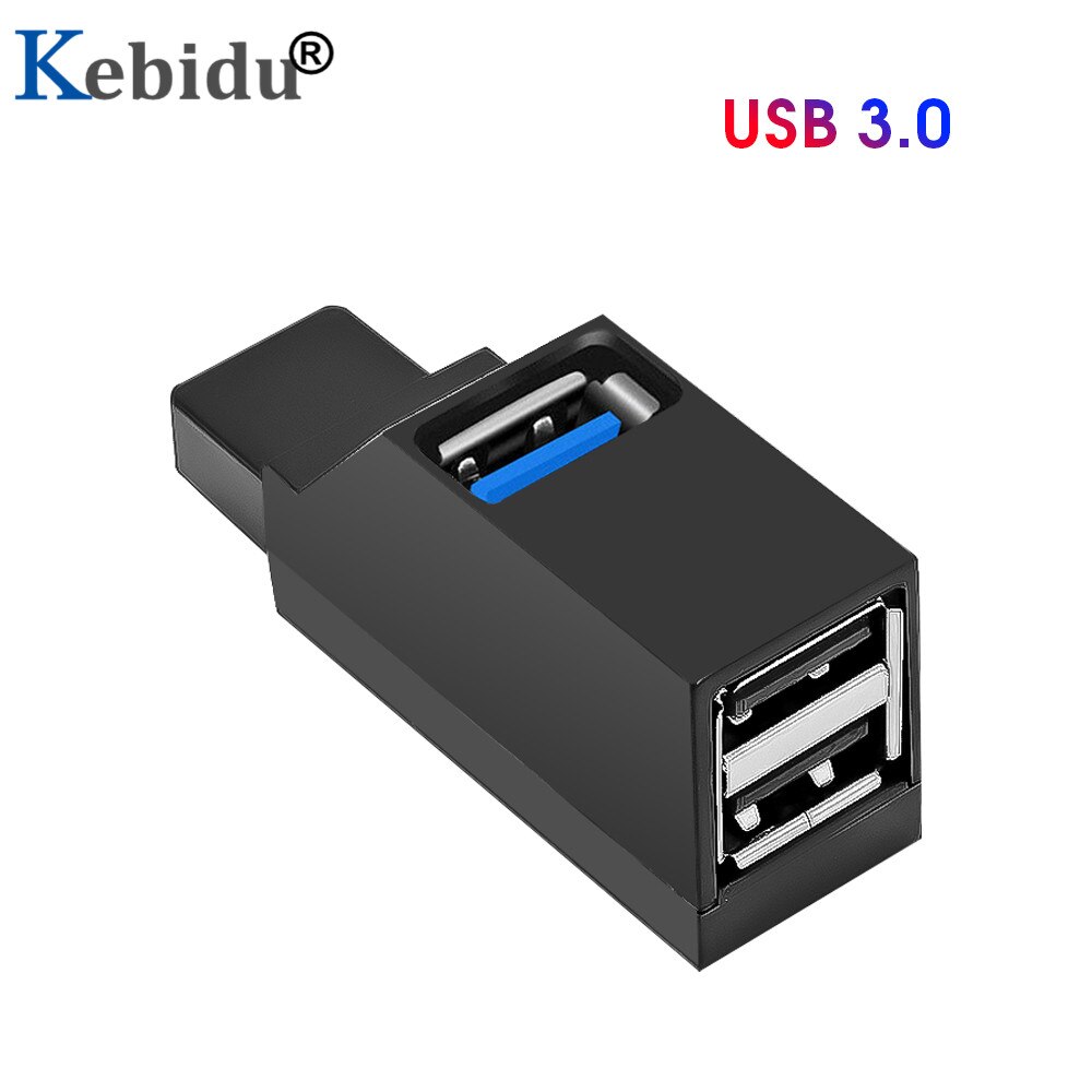 Kebidu 3 Poorts USB 3.0 Hub High Speed Data Transfer Splitter Box Adapter Voor MacBook Pro PC Laptop Multi- port USB Hub: USB 3.0