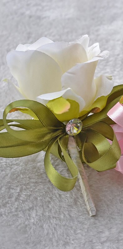 Bruiloft of gala pols corsage bruidscorsages en corsages voor bruidegom of bruidsjonkers trouwpak accessoires  a0004: Foto 3