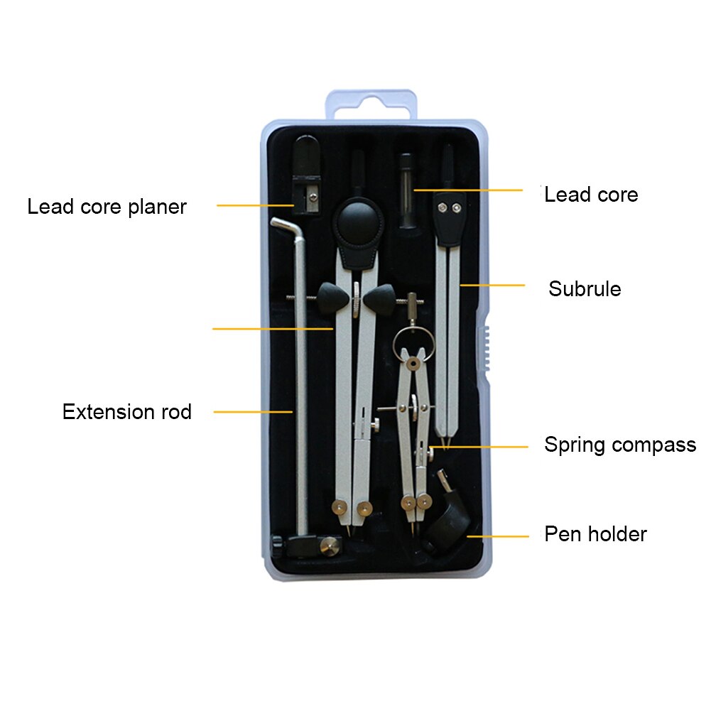 Drafting Portable Trimmability Stationery Spring With Long Rod Technical School Drawing Set
