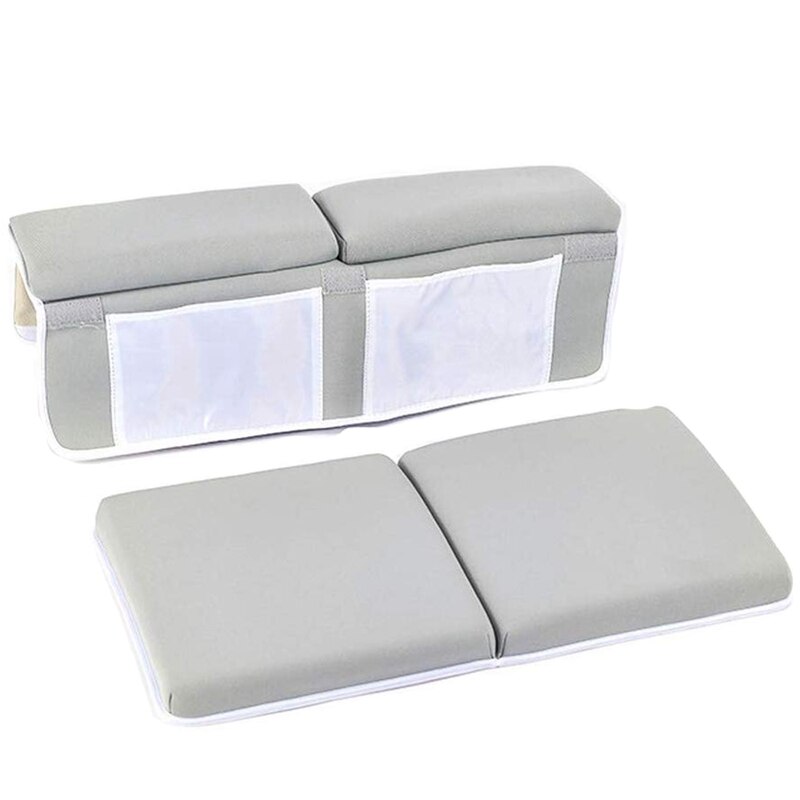 Bath Kneeling Pad, Bath Kneeler Elbow Rest Pad with Toy Net and Storage Bag Easy Clean Quick Dry Soft Non-Slip Bathtub Kneeling