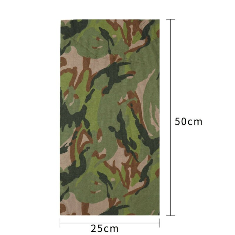 Multifunctionele Sjaal Sneldrogende Outdoor Riding Hood Hoofddoek Sjaal Gezichtsmasker Neck Gaiter Kraag Leger Polsband Oogmasker Hoofdband: Big five leaf