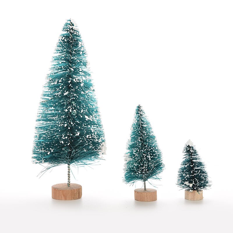 Miniárboles de pino pequeño para decoración del hogar, 1 unidad, 3 tamaños, bricolaje, decoración de navidad, para niños