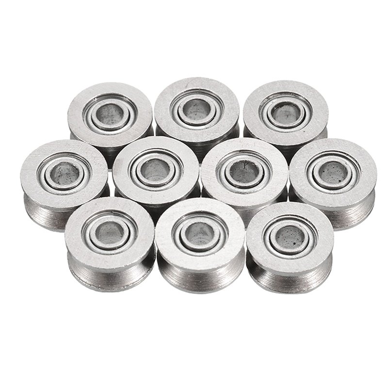 10 st/set u spårkullager kolstål kullager hårdvara 4 x 13 x 6mm