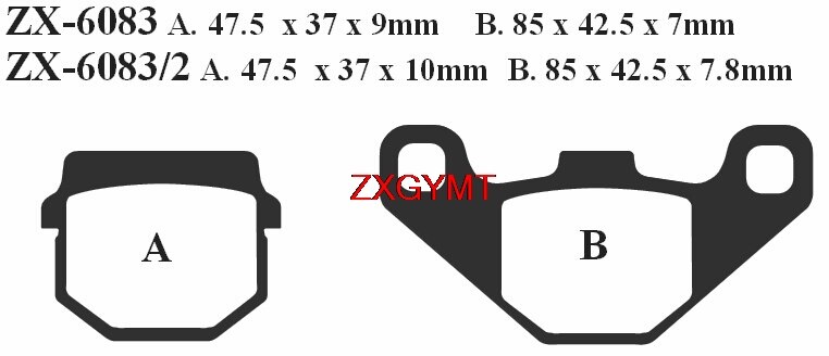 Sinteren Remblokken Set Voor Cectek 500 Efi Quadrift - Voor Achter 11 09 10